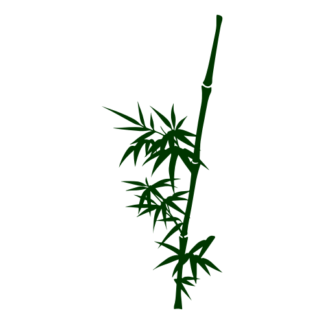 Bamboo Stick Decal (Dark Green)